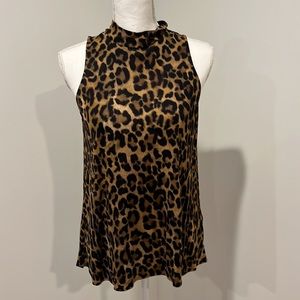Nicole Miller Cheetah print tank top
